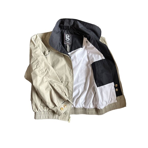 Gear For Sport Jacket Men’s Size Small Canada Khaki Roll Up Collar Vtg Y2K Clean - Picture 4 of 10